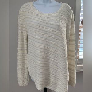 Wrangler Striped Sweater With Meatllic